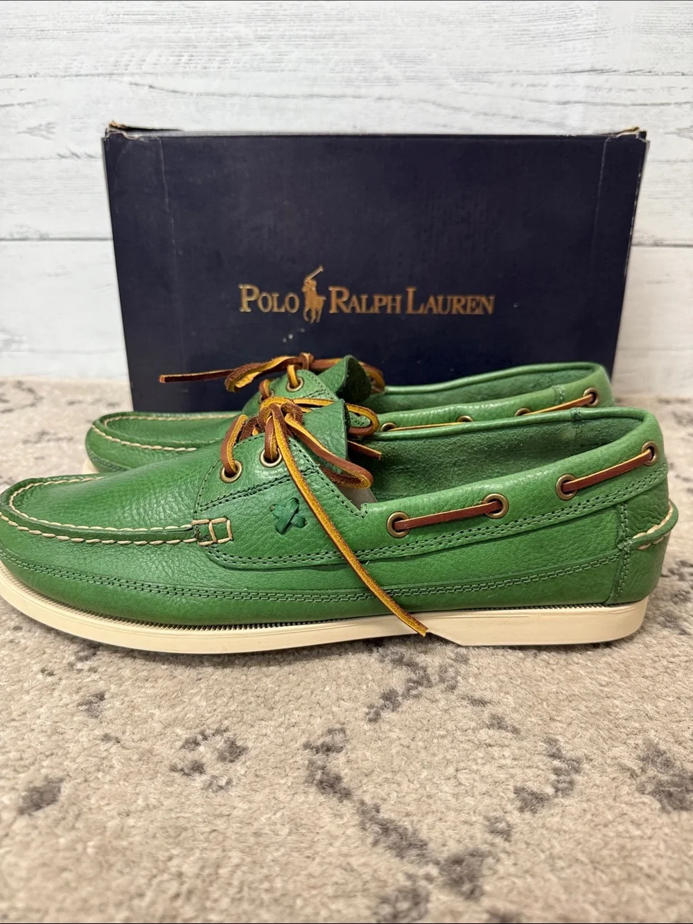 NWT Men’s Polo Ralph Lauren Barnard Boat Shoes